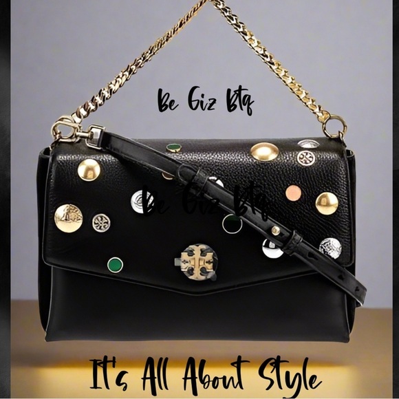Tory Burch Handbags - Tory Burch Authentic Kira Mixed Materials Embellished Unique Bag Limited Edition